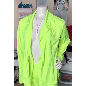 Neon Green Wideleg Pants Set